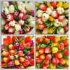 ÖKO-csokor vegyes színű tulipánokból - "Virágkötő Választása"